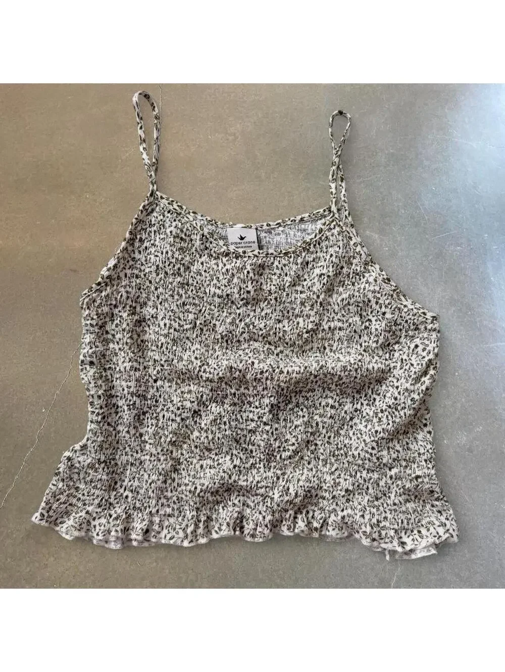 Paper Crane Smocked Floral Cami Top | Women’s Size S
